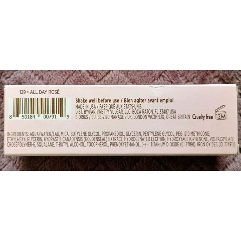 Pretty Vulgar Just Glow With It Liquid Highlighter 129 All Day Rosé 20ml 0.68oz